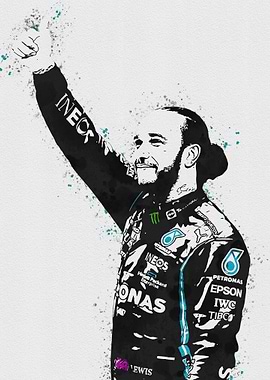 Driver lewis hamilton
