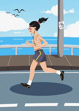 Jogging Illustration