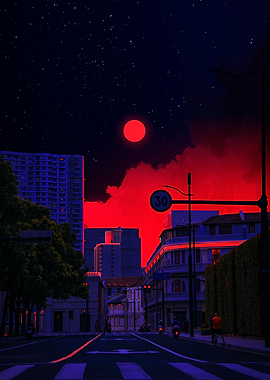 Darkness Red Night