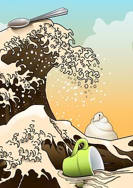 The Great Wave of Coffee