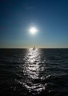 Nantucket Sailboat on Sea