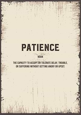 patience funny definition