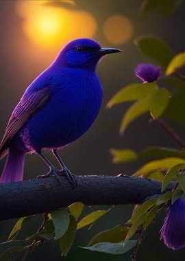 Purple honeycreeper