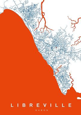 MAP LIBREVILLE GABON