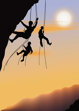 Climbing Illustration