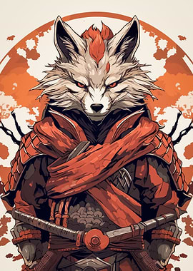 fox animal samurai