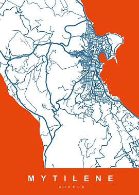 MAP MYTILENE GREECE