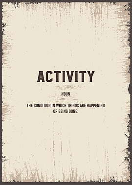 activity definition
