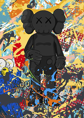 Kaws ポスター KAWS Street Art Wall Art Poster Print Gift Home Bedroom Pop