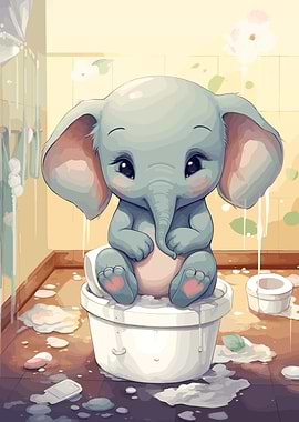 Whimsical Potty Pachyderm