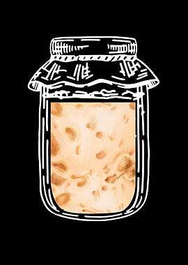 Sourdough in a glas