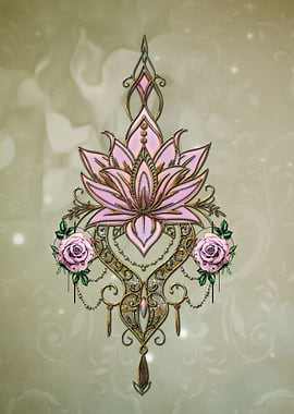 Beautiful lotus blossom