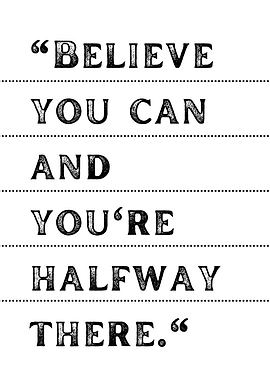 Inspirational quote text