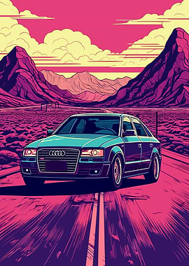 Car Retro Synthwave