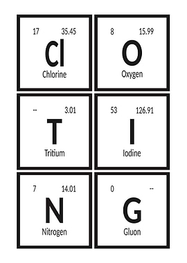 Clothing Table of Elements