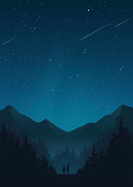 Starry forest with you