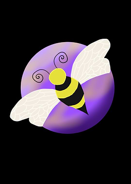 Bee Purple Moon