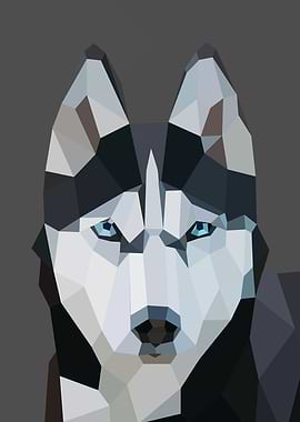 Low Poly Dog Cool