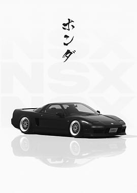 Black JDM Honda NSX NA1