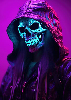 Neon Zombie Rapper
