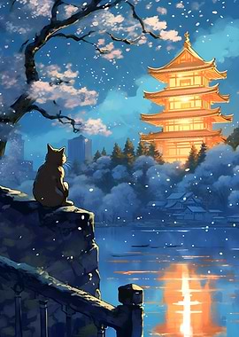 The Moon Night Cat Japan