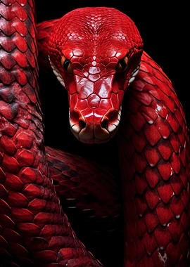 Red Wild Snake