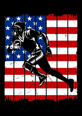 American Flag Men Football