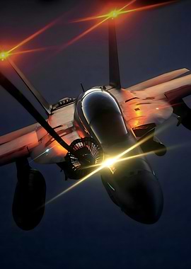 aircraft plane at night