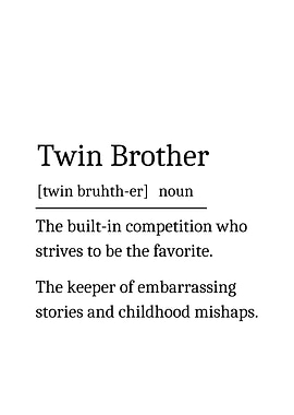 Twin Brother Definition