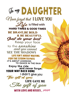 To My Daughter from Mom