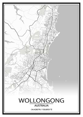 Wollongong White City Map