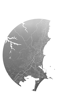 Wollongong WhiteSilver Map