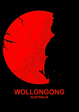 Wollongong Red Circle Map