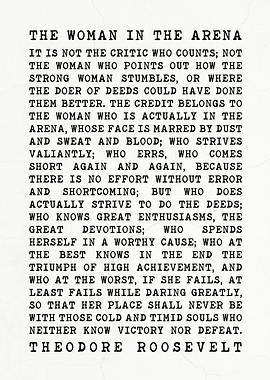 The man in the arena