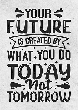 Motivation Quote Text Art