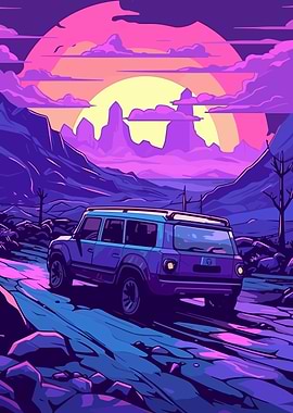 Car Retro Synthwave