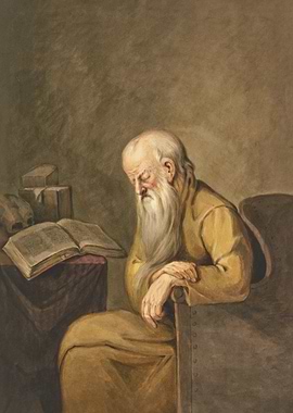 An old man with long beard