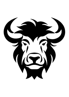 Buffalo Stencil Design