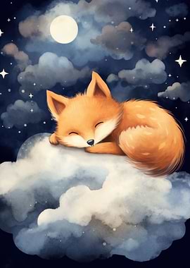 Red fox sleep