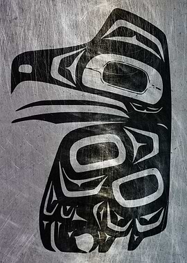HAIDA METAL TOTEM BIRD