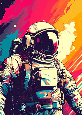 Astronaut Pop Art