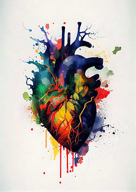 Elegant Colorful Heart