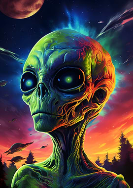 Alien Head Side View