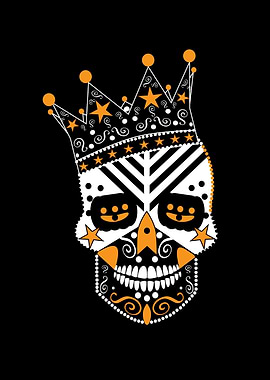 King skull with crown sta