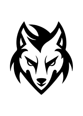 Wolf Stencil Design