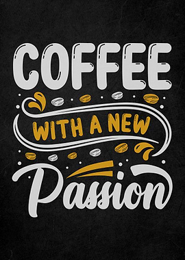 Coffee Quote Vintage Art