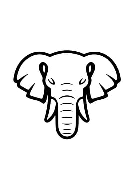 Elephant Stencil Design
