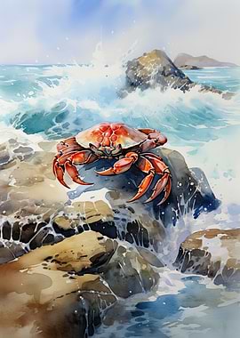 Crab Watercolor