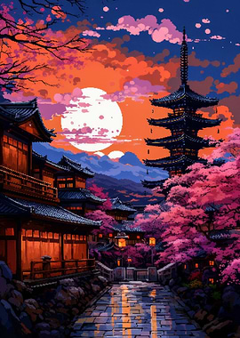 Kyoto Pixel Art