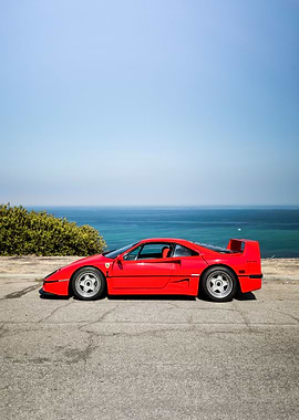 Ferrari F40 beach red
